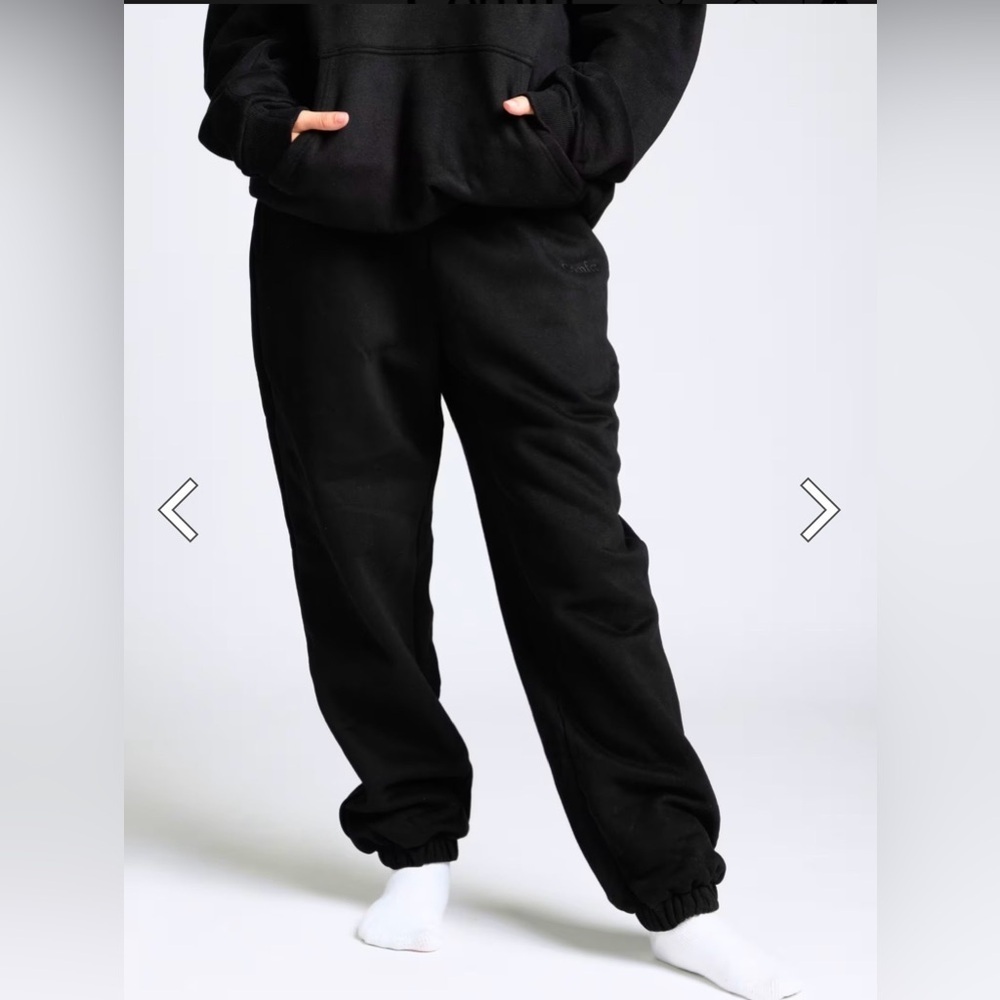 COMFRT Signature Sweatpants in Onyx Black Size Small Gorpcore Fleece Lounge - Picture 4 of 7